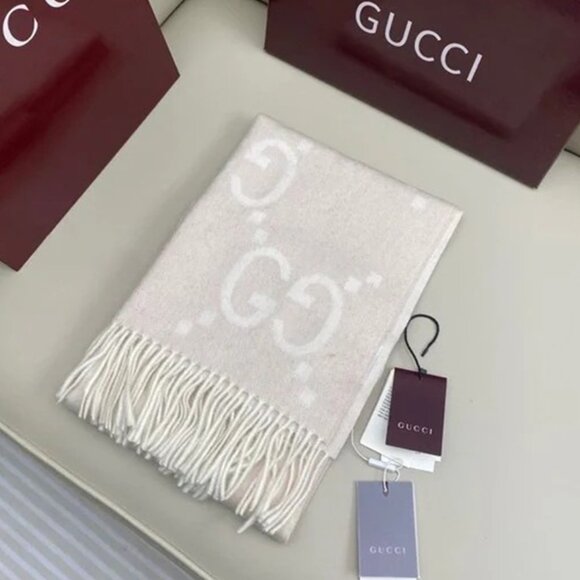 Gucci Accessories - Gucci Women’s Cream Soft Scarf